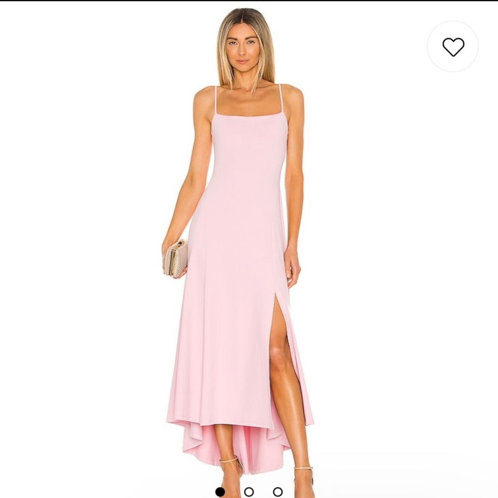 Susana Monaco Thin Strap Maxi Dress in Pink Cashmere small nwt